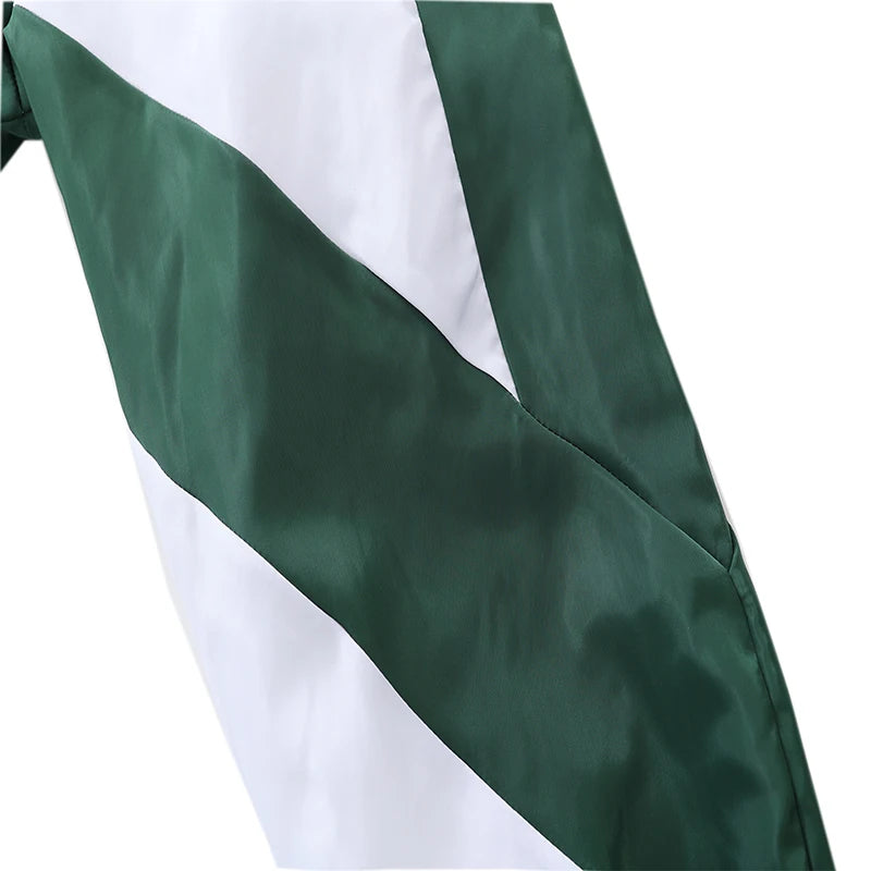 SilkVibe™ Retro Streetwear Windbreaker Jacket